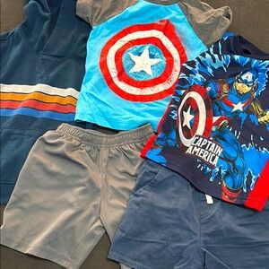 Captain America Kids bundle set - Blue and Gray slight imperfections